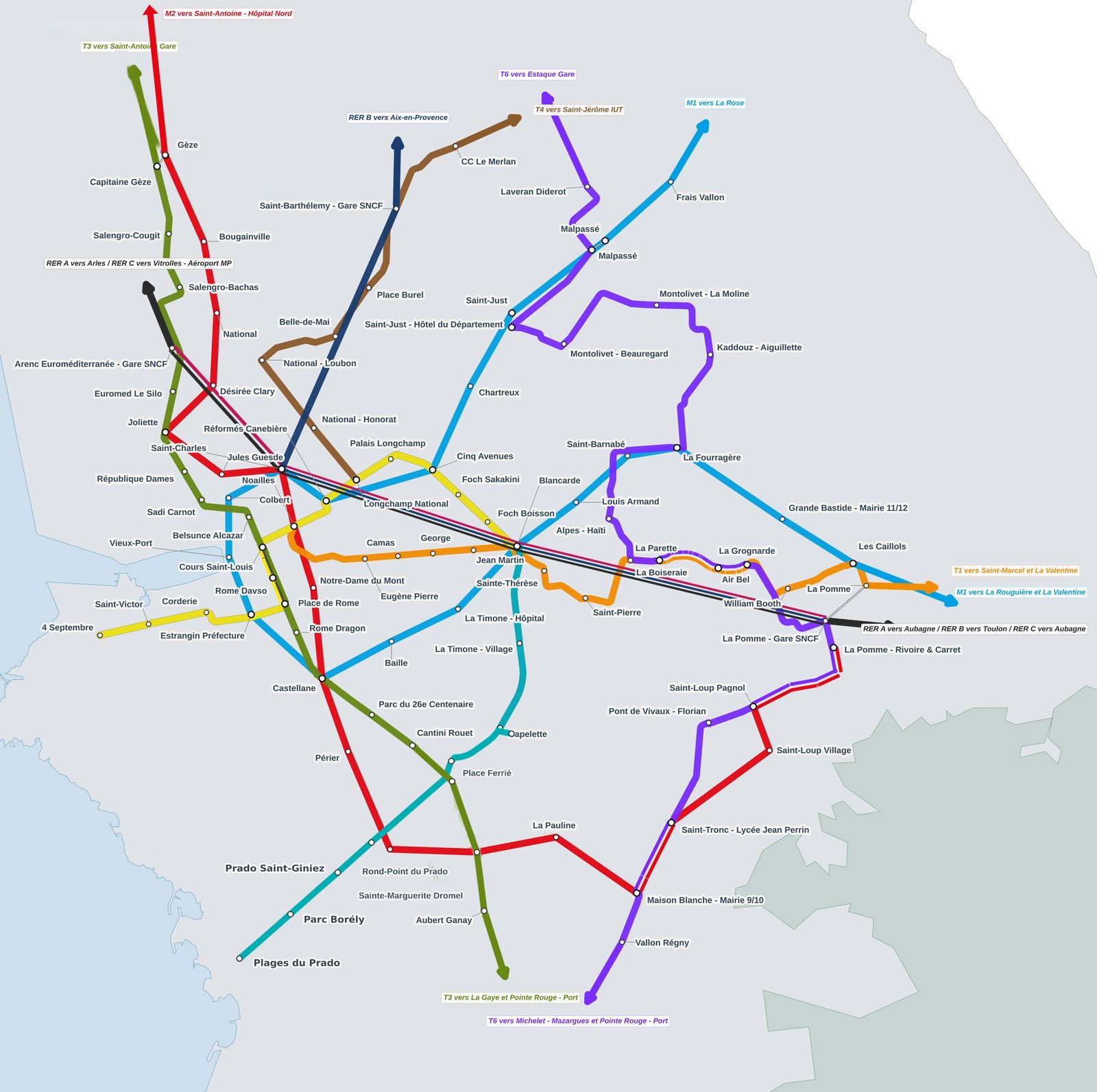 Le cœur du réseau ferré